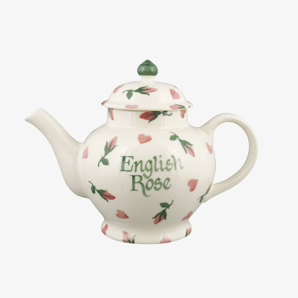 emma bridgewater Personalised Little Rose Bud 4 Mug Teapot