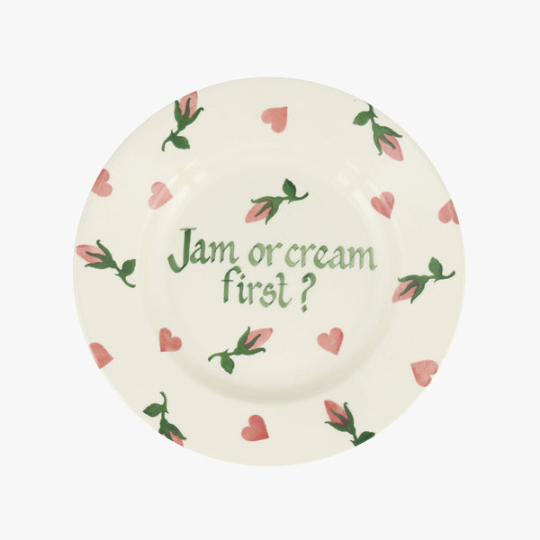 emma bridgewater Personalised Little Rose Bud Medium Dinner Plate 8.5 Inch