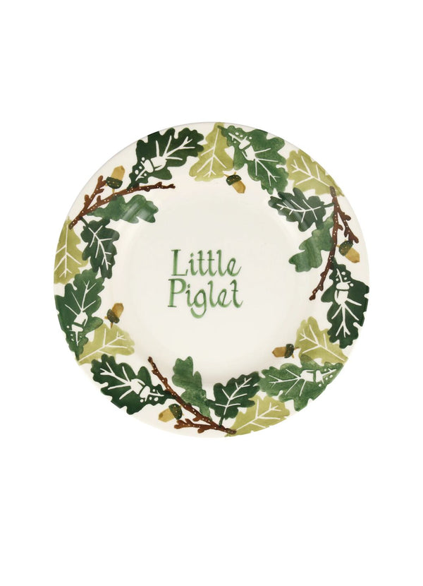 emma bridgewater Personalised Oak Medium Dinner Plate 8.5 Inch