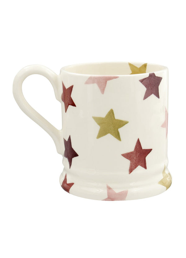 Emma Bridgewater Personalised Pink & Gold Stars 1/2 Pint Mug