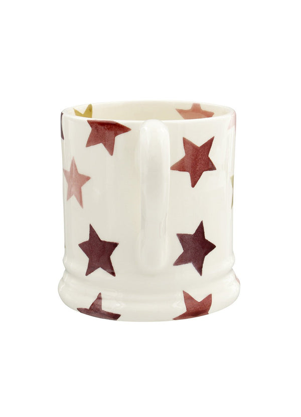 Emma Bridgewater Personalised Pink & Gold Stars 1/2 Pint Mug