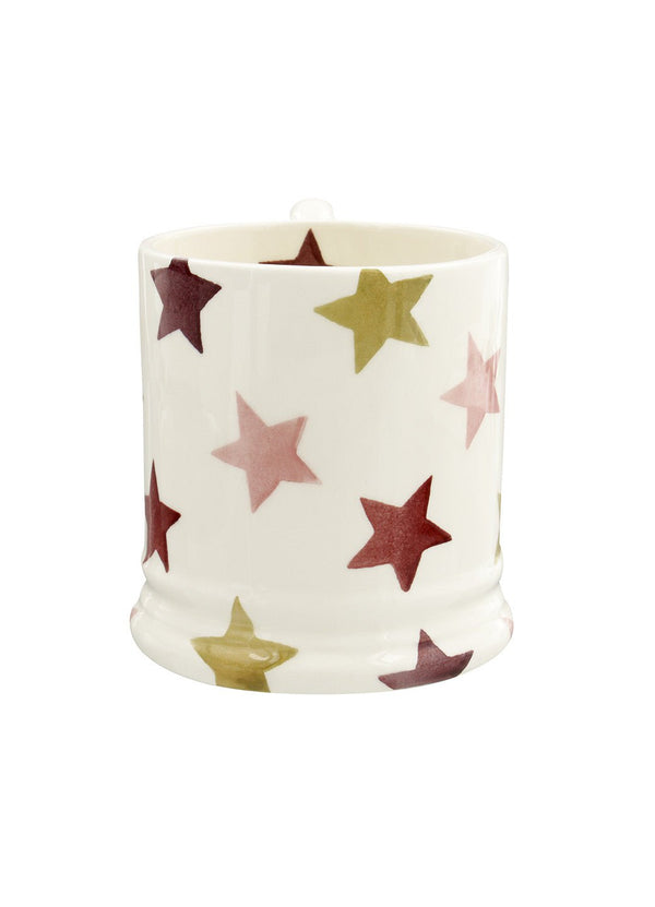 Emma Bridgewater Personalised Pink & Gold Stars 1/2 Pint Mug
