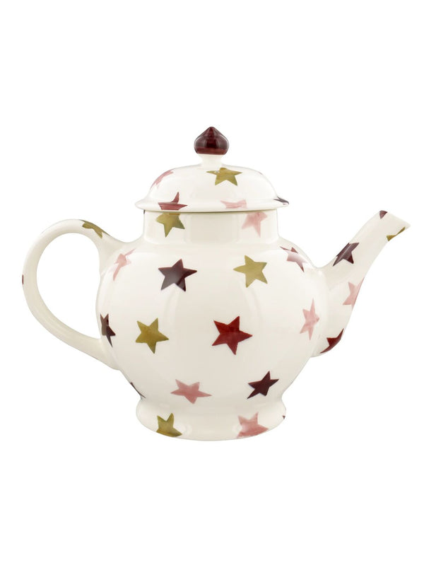 Emma Bridgewater Personalised Pink & Gold Stars 4 Mug Teapot
