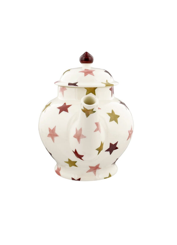 Emma Bridgewater Personalised Pink & Gold Stars 4 Mug Teapot