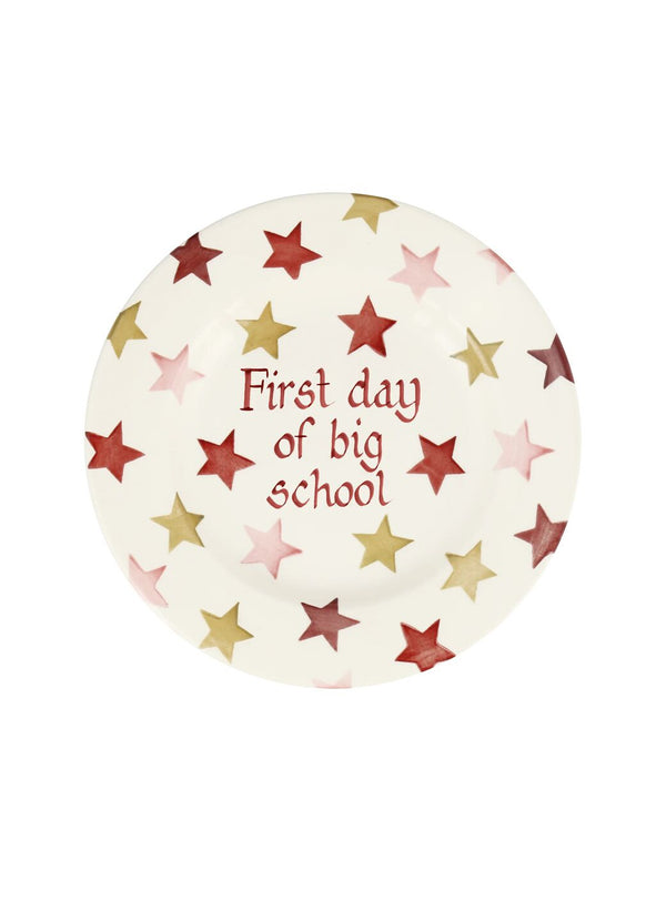 emma bridgewater Personalised Pink & Gold Stars 8 1/2 Inch Plate