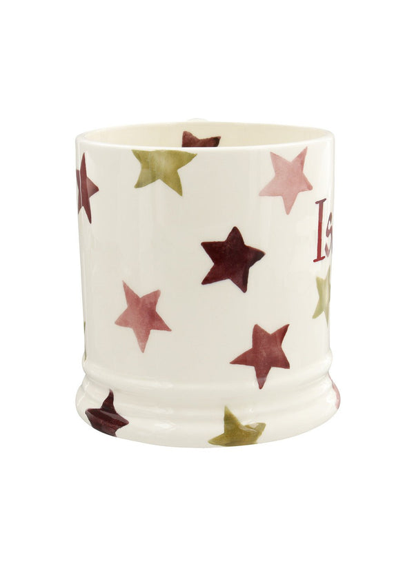 Emma Bridgewater Personalised Pink & Gold Stars Large Mug