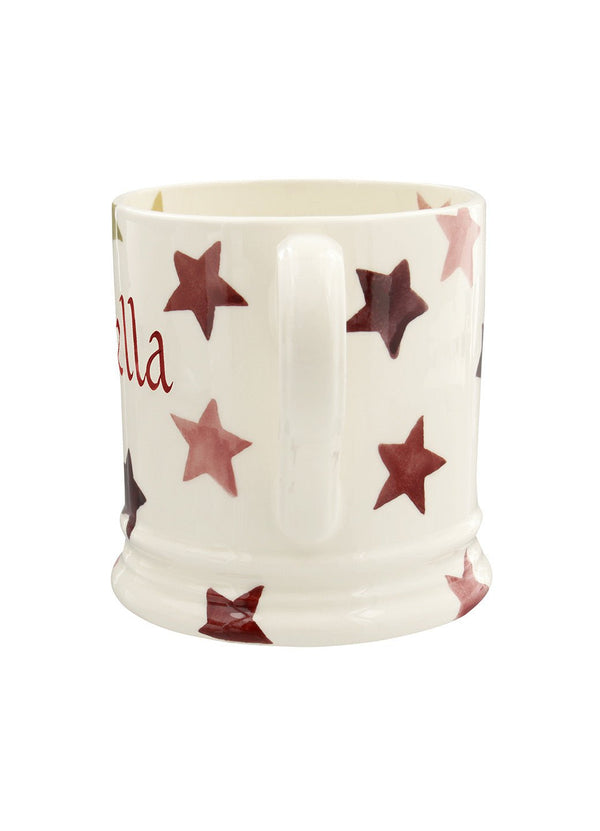 Emma Bridgewater Personalised Pink & Gold Stars Large Mug