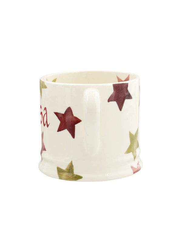 Emma Bridgewater Personalised Pink & Gold Stars Small Mug