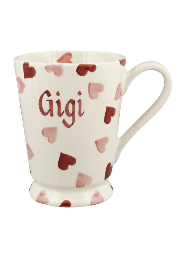 emma bridgewater Personalised Pink Hearts Cocoa Mug