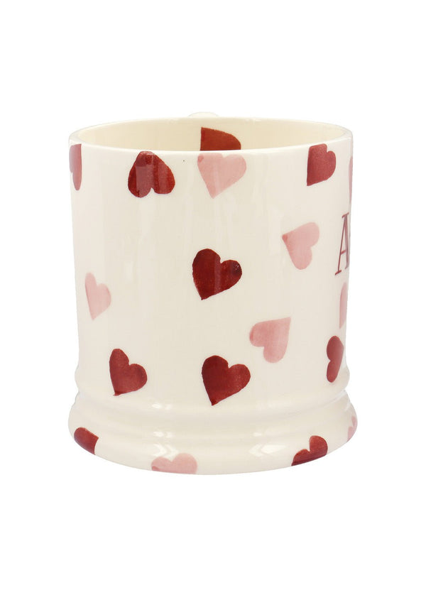Emma Bridgewater Personalised Pink Hearts Large Mug