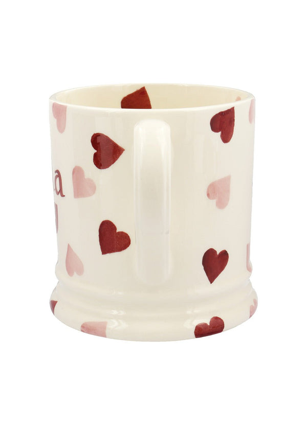 Emma Bridgewater Personalised Pink Hearts Large Mug