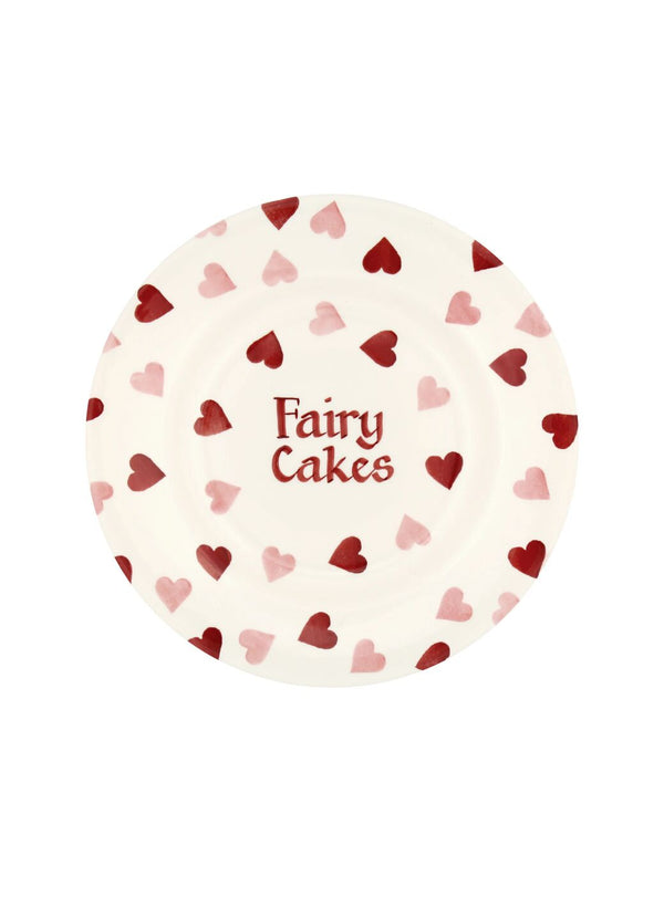 emma bridgewater Personalised Pink Hearts Medium Dinner Plate 8.5 Inch