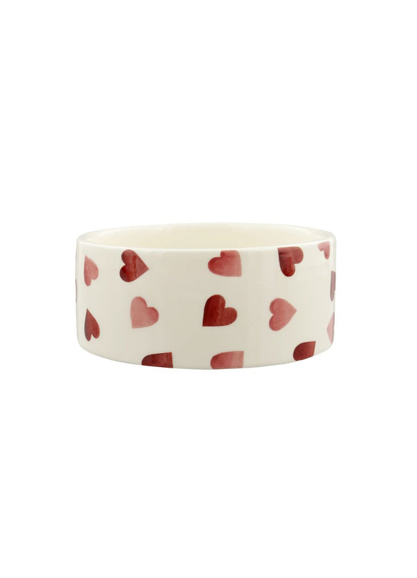 Emma Bridgewater Personalised Pink Hearts Small Pet Bowl