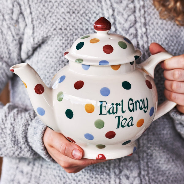 Emma Bridgewater Personalised Polka Dot 4 Mug Teapot