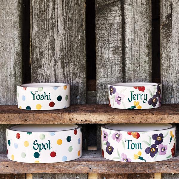 Emma Bridgewater Personalised Polka Dot Small Pet Bowl