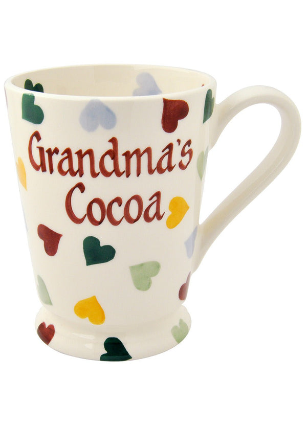 emma bridgewater Personalised Polka Hearts Cocoa Mug