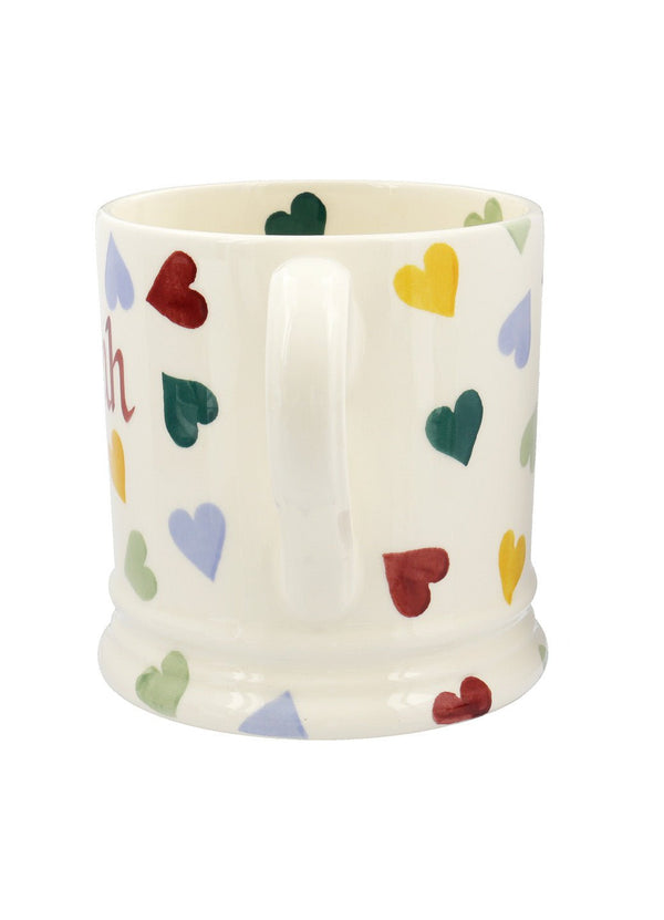 Emma Bridgewater Personalised Polka Hearts Large Mug