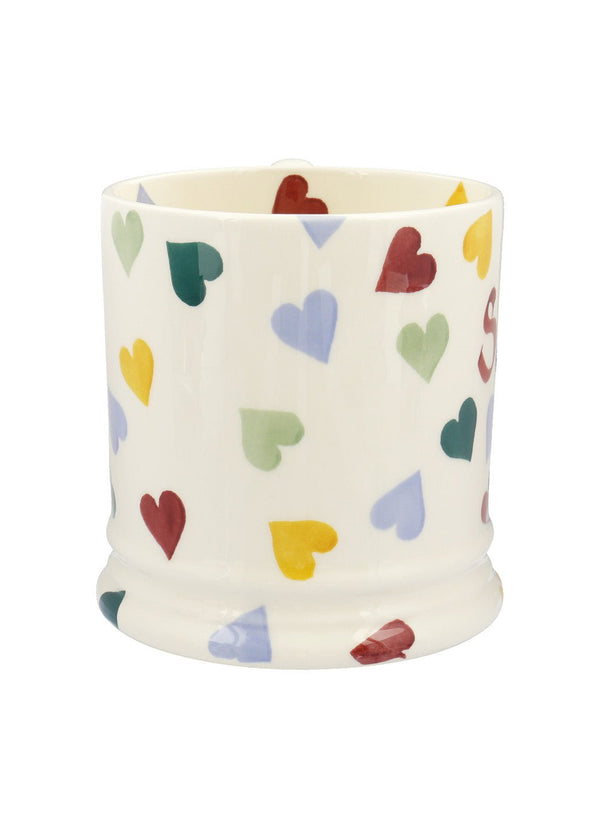Emma Bridgewater Personalised Polka Hearts Large Mug