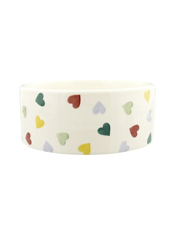 Emma Bridgewater Personalised Polka Hearts Large Pet Bowl