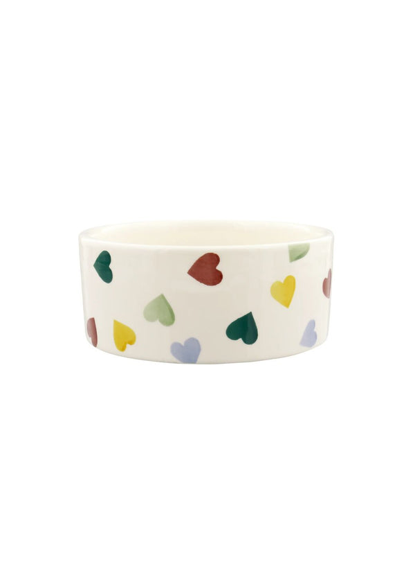 Emma Bridgewater Personalised Polka Hearts Small Pet Bowl