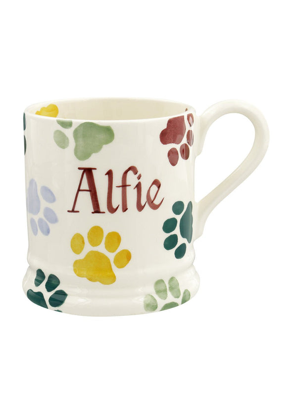 Emma Bridgewater Personalised Polka Paws 1/2 Pint Mug