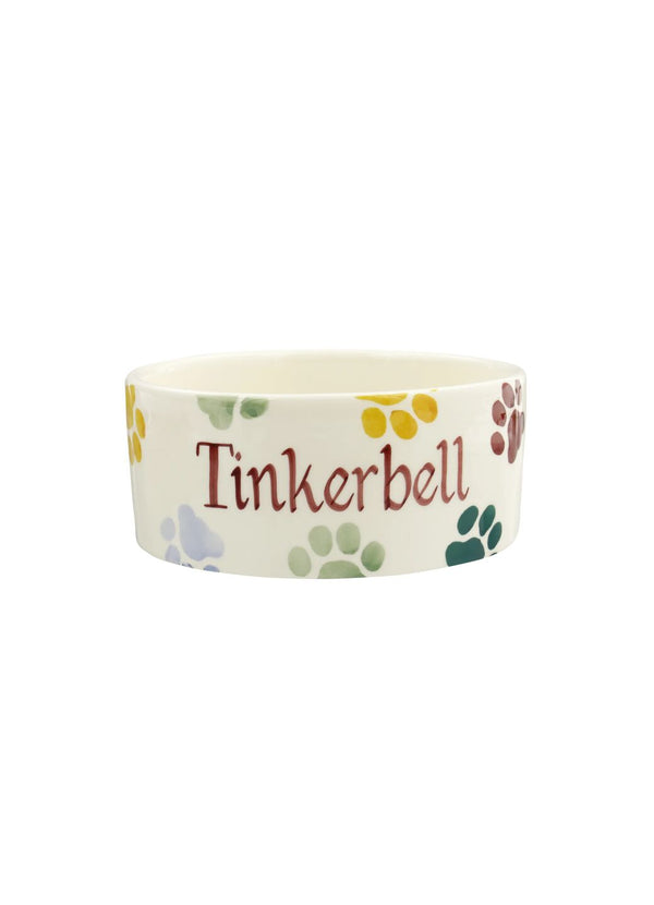 Emma Bridgewater Personalised Polka Paws Small Pet Bowl