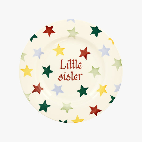 Emma Bridgewater Personalised Polka Star Medium Dinner Plate 8.5 Inch