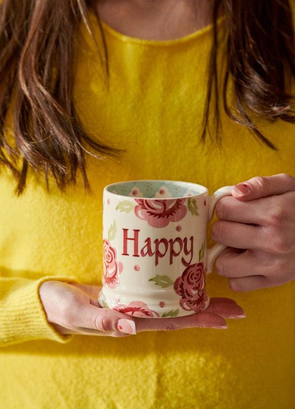 emma bridgewater Personalised Rose & Bee 1/2 Pint Mug