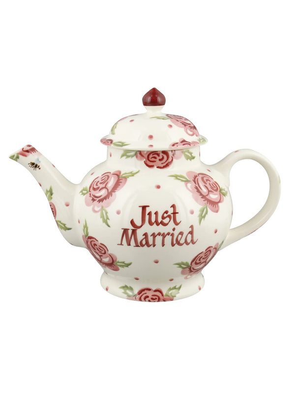 emma bridgewater Personalised Rose & Bee 4 Mug Teapot