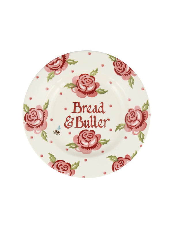 emma bridgewater Personalised Rose & Bee Medium Dinner Plate 8.5 Inch