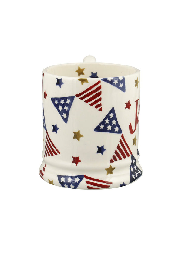Emma Bridgewater Personalised Stars & Stripes 1/2 Pint Mug