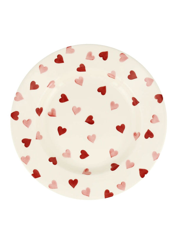Emma Bridgewater Pink Hearts Large Dinner Plate 10.5 Inch