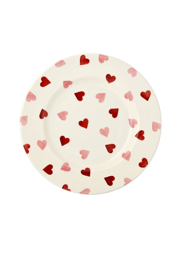 Emma Bridgewater Pink Hearts Medium Dinner Plate 8.5 Inch