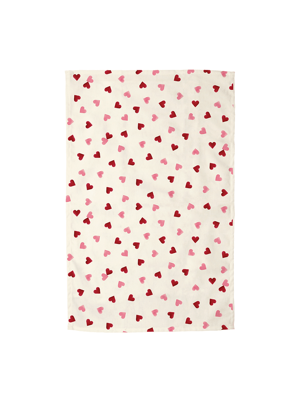 Emma Bridgewater Pink Hearts Tea Towel & Double Oven Glove Set