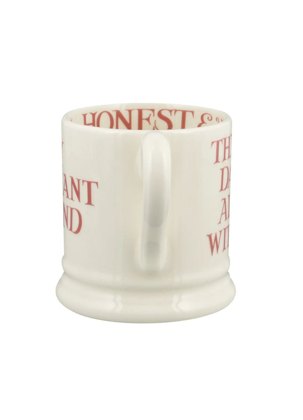 Emma Bridgewater Pink Toast My Brilliant Friend 1/2 Pint Mug