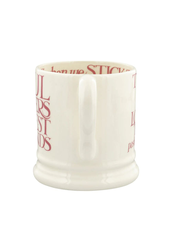 Emma Bridgewater Pink Toast Soul Sisters 1/2 Pint Mug