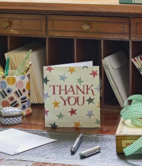 emma bridgewater Polka Star Pack Of 8 Thank You Cards