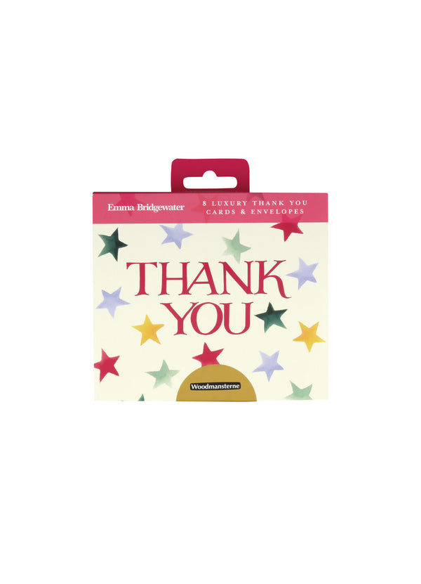 Emma Bridgewater Polka Star Pack Of 8 Thank You Cards