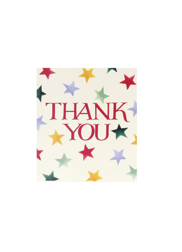 Emma Bridgewater Polka Star Pack Of 8 Thank You Cards
