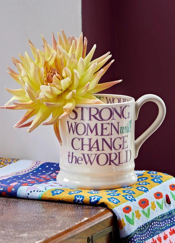 emma bridgewater Purple Toast Change Our World 1/2 Pint Mug