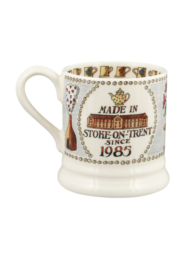 Emma Bridgewater Seconds 40 Years 1985-2025 1/2 Pint Mug