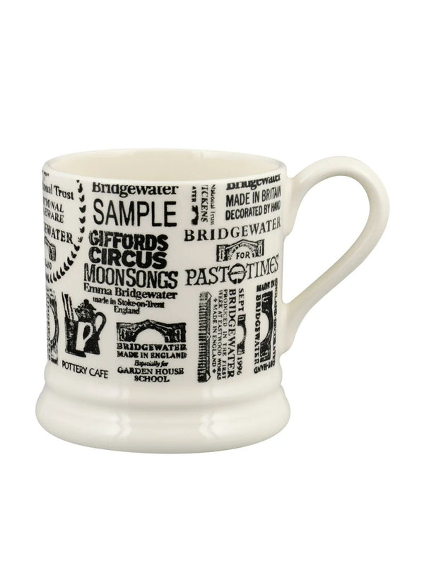 Emma Bridgewater Seconds Backstamps From 40 Years 1/2 Pint Mug