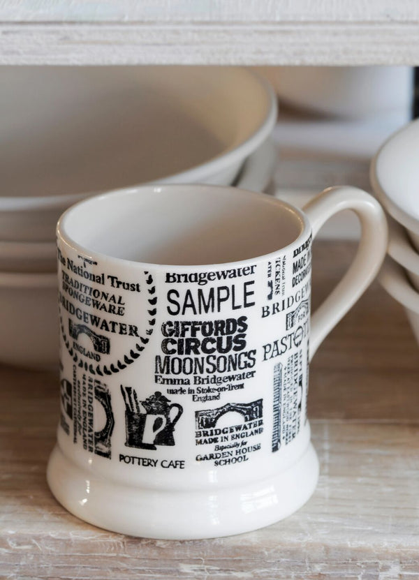 emma bridgewater Seconds Backstamps From 40 Years 1/2 Pint Mug