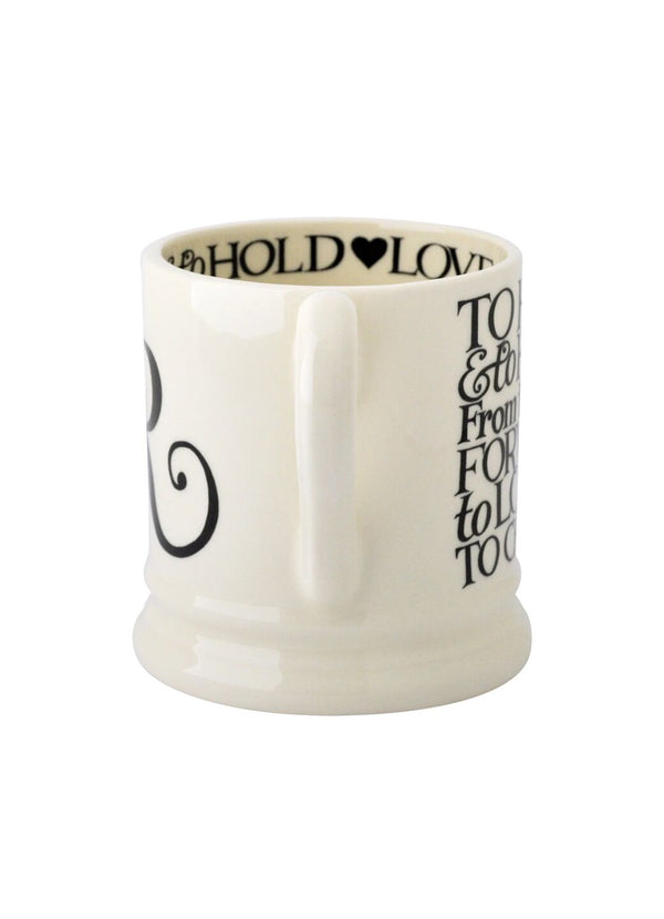 Emma Bridgewater Seconds Black Toast Mr 1/2 Pint Mug