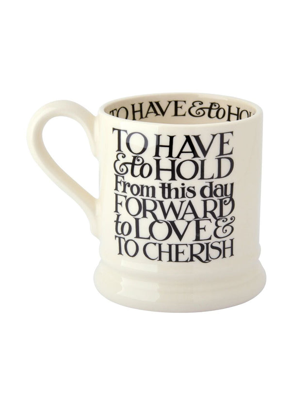 Emma Bridgewater Seconds Black Toast Mrs 1/2 Pint Mug