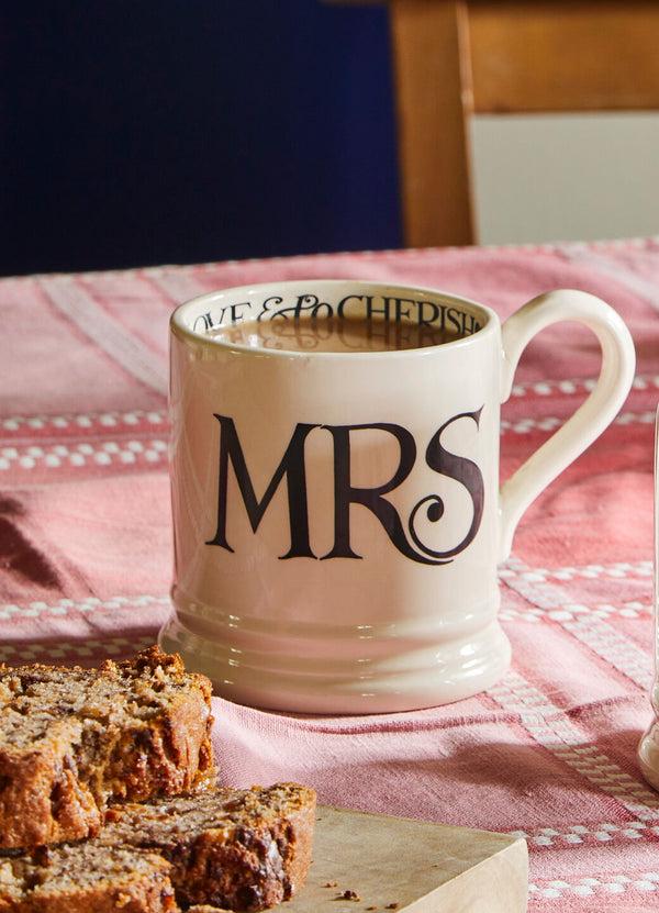 emma bridgewater Seconds Black Toast Mrs 1/2 Pint Mug