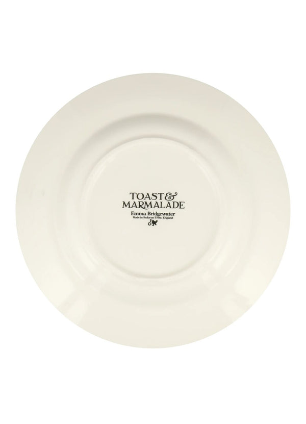 Emma Bridgewater Seconds Black Toast Veggies Large Dinner Plate 10.5 Inch