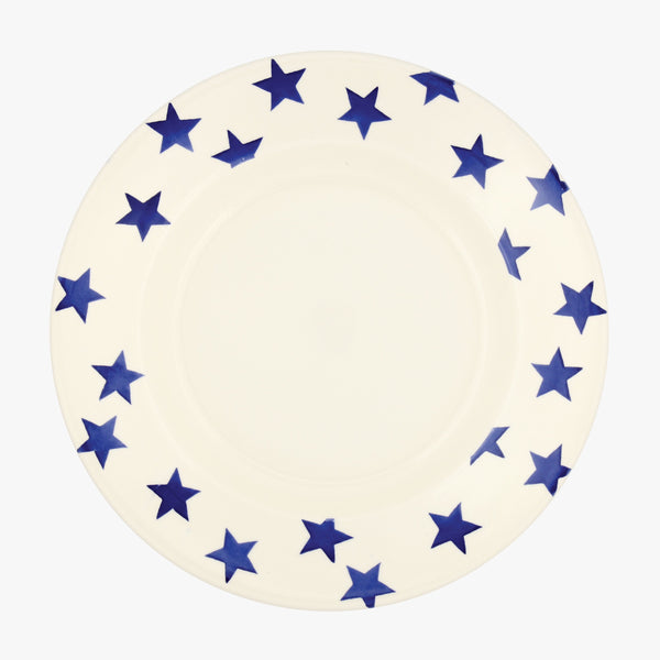 emma bridgewater Seconds Blue Star Large Dinner Plate 10.5 Inch