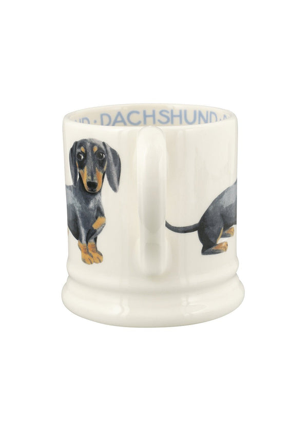 Emma Bridgewater Seconds Dogs Black & Tan Dachshund 1/2 Pint Mug