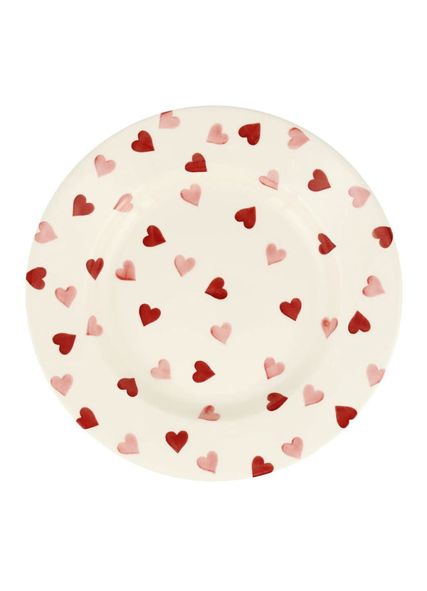 Emma Bridgewater Seconds Pink Hearts Large Dinner Plate 10.5 Inch